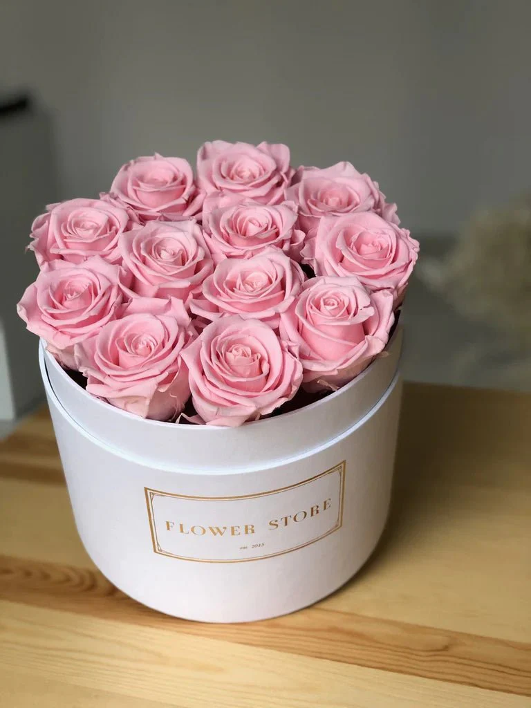 Flowerbox biały wiecznymi różami - wiele kolorów - Image 2