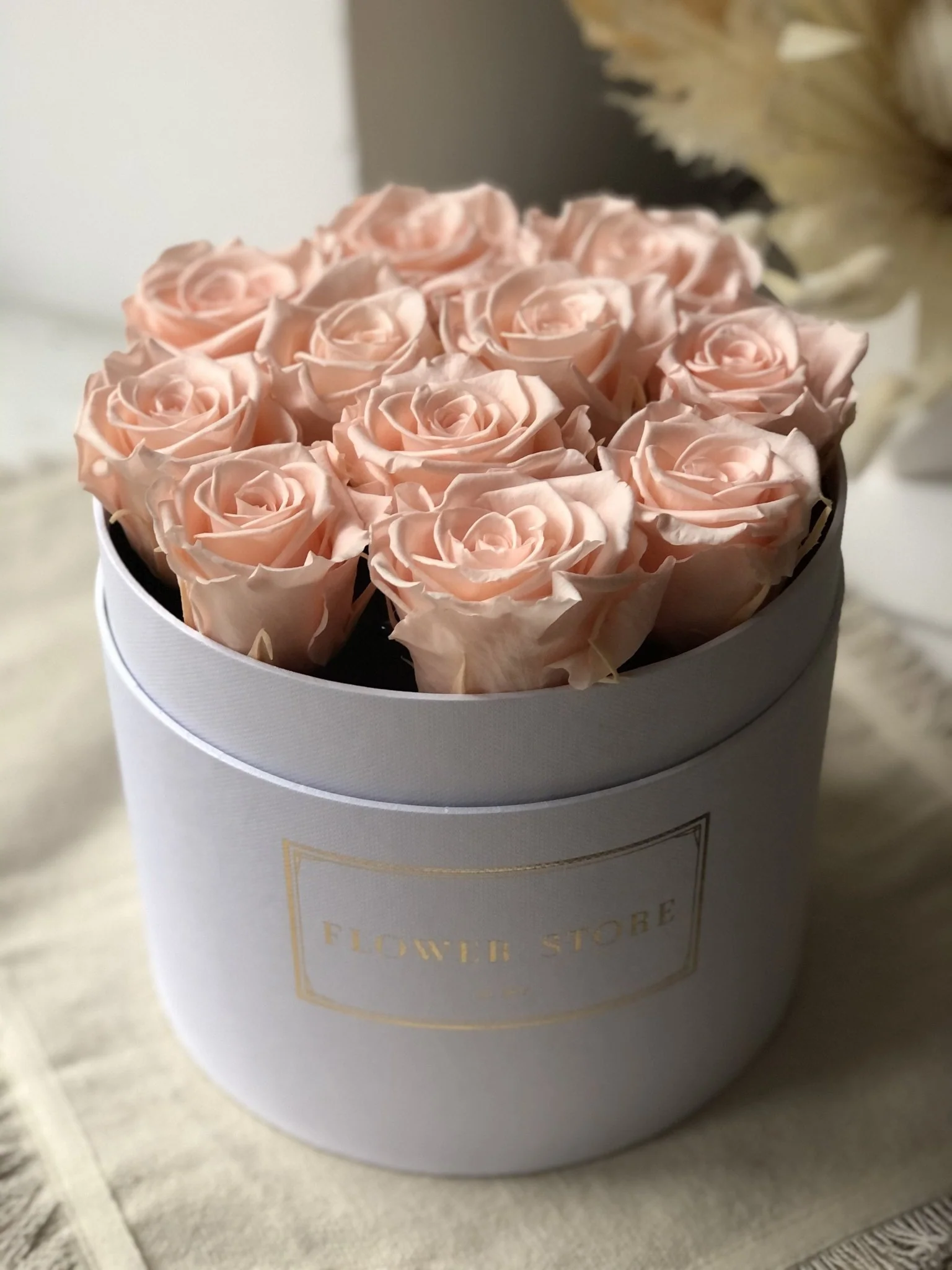 Flowerbox biały wiecznymi różami - wiele kolorów - Image 3