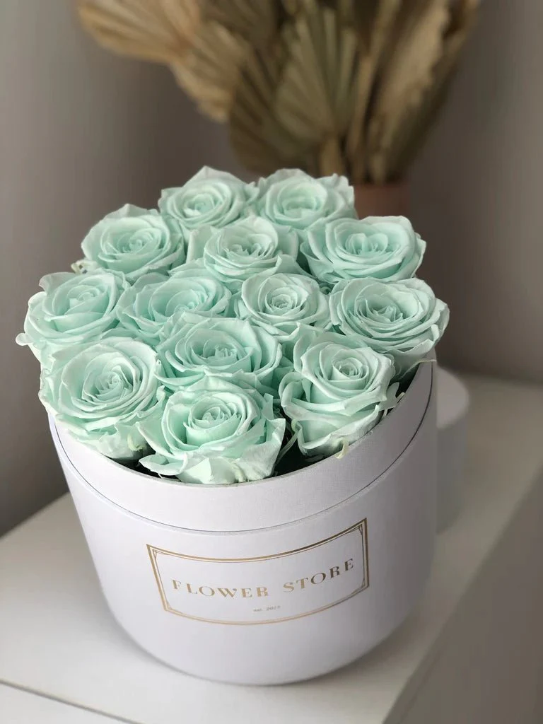 Flowerbox biały wiecznymi różami - wiele kolorów - Image 4