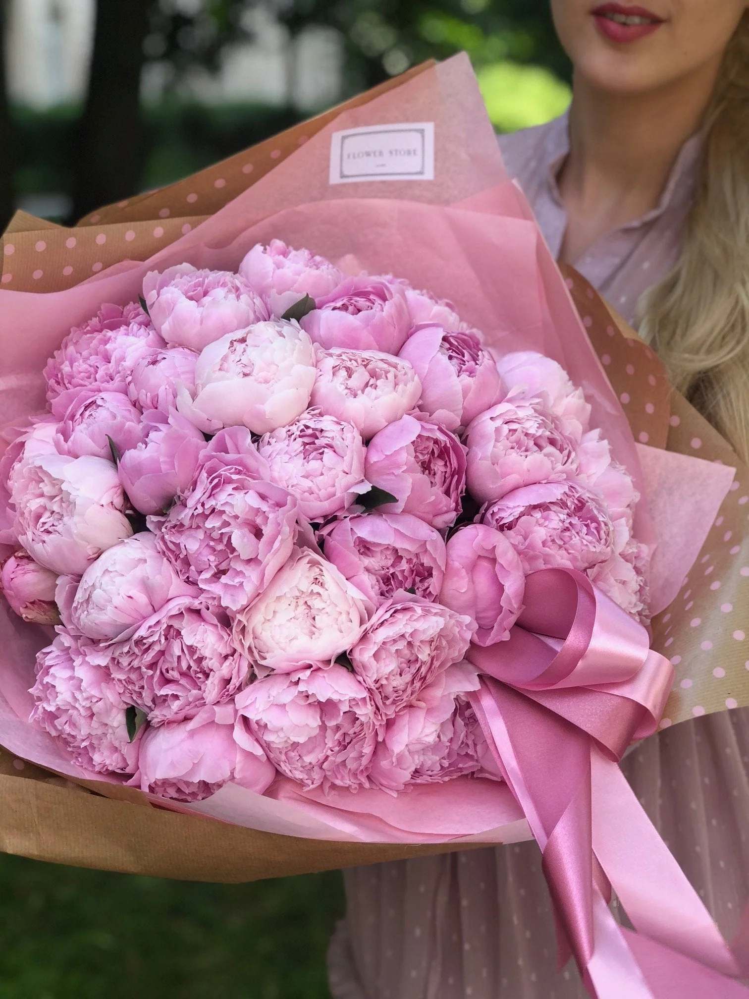 Peonie bukiet - kwiaty żywe - Image 3